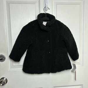 New Rachel Parcell teddy Black Sherpa Kids Jacket size 2 toddler teddy pea coat